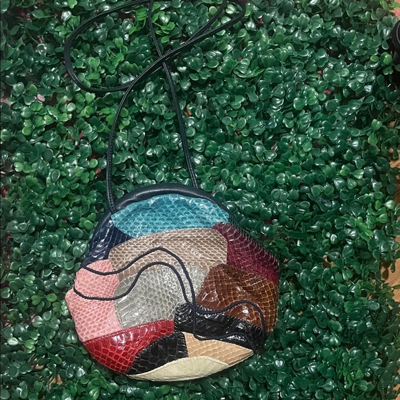 Colorful Patchwork Drawstring Bag - Picture 3 of 4